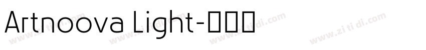 Artnoova Light字体转换